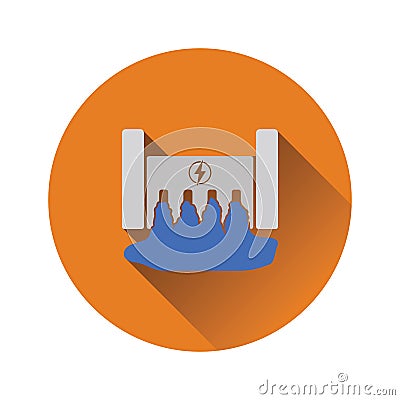 Hydro power station icon Vector Illustration