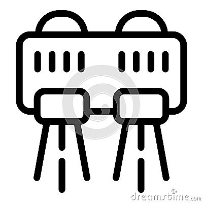 Hydro propelled device icon outline vector. Watersport equipment Vector Illustration