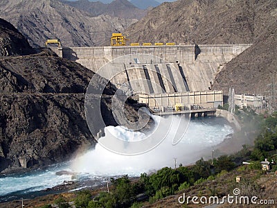 Hydroelectric dam Stock Photo