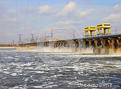 Hydroelectric power plant Stock Photo