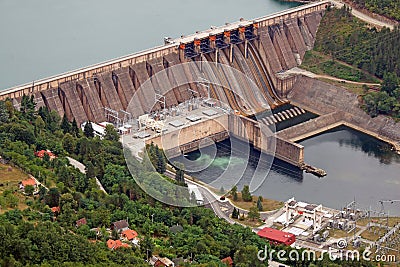 Hydroelectric power plant Perucac Stock Photo