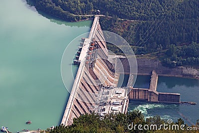 Hydroelectric power plant Stock Photo