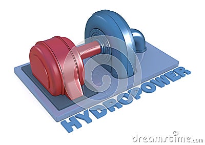 Hydroelectric power plant Stock Photo