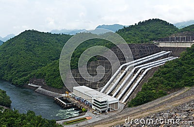 Hydroelectric Powerplant Stock Photo