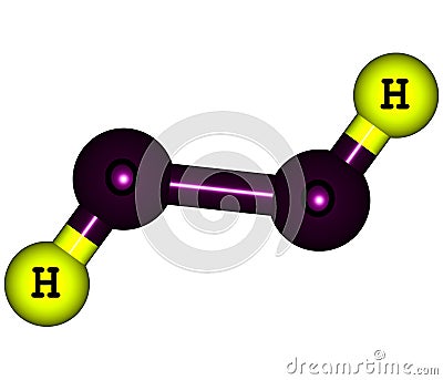 Hydrogen peroxide (H2O2) molecular structure isolated on white Stock Photo
