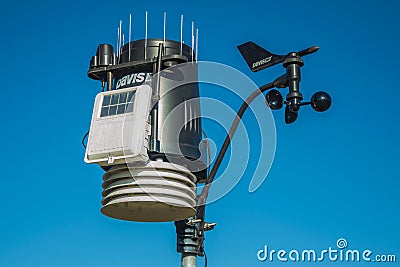 Hydrometeorological monitoring device Editorial Stock Photo