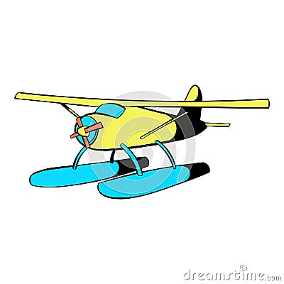 Hydroplane icon, icon cartoon Vector Illustration