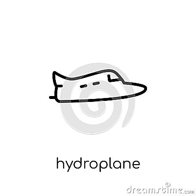 hydroplane icon from Transportation collection. Vector Illustration