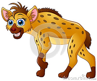 Hyena cartoon standing Vector Illustration