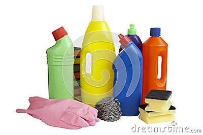 Hygiene cleaners housework Stock Photo