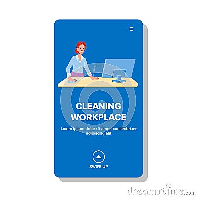 hygiene cleaning workplace vector Vector Illustration