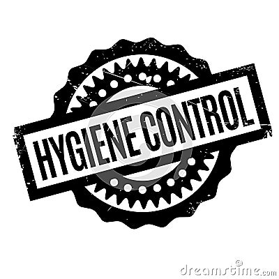 Hygiene Control rubber stamp Vector Illustration