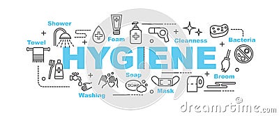 Hygiene vector banner Vector Illustration