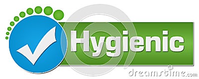 Hygienic Green Blue Circular Dots Stock Photo