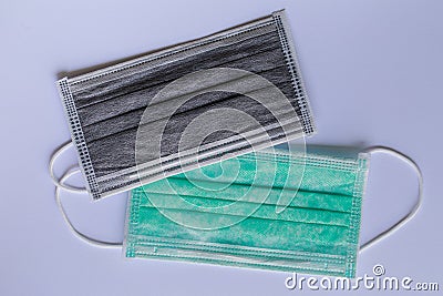 Hygienic mask carbon type Stock Photo