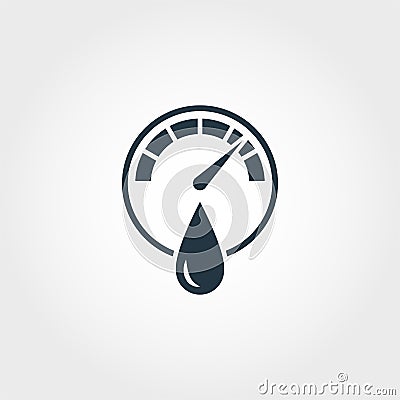 Hygrometer icon from measurement icons collection. Creative element design hygrometer icon. Web design, apps, software Vector Illustration