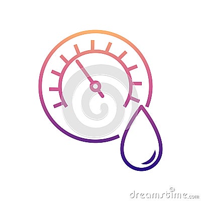 hygrometer nolan icon. Simple thin line, outline vector of Measuring Instruments icons for ui and ux, website or mobile Stock Photo