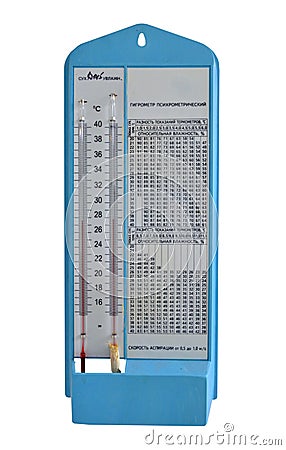 Hygrometer Stock Photo