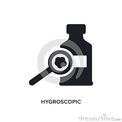hygroscopic isolated icon. simple element illustration from cleaning concept icons. hygroscopic editable logo sign symbol design Vector Illustration