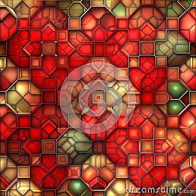 Hyper-detailed seamless tile pattern for design and textile, AI generated image Stock Photo