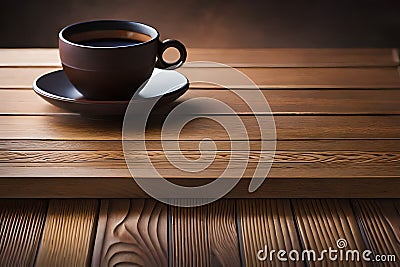 coffee fruit and flower on the table Stock Photo