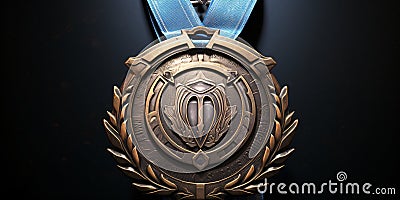 Hyper Realistic Medal Stock Photo