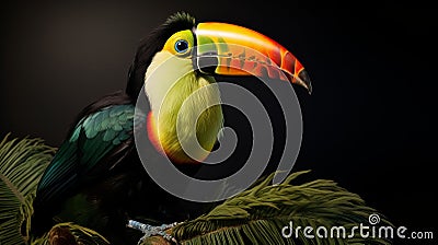 Hyper-realistic Toucan Art: Evocative Environmental Portraits In Bombacore Style Stock Photo