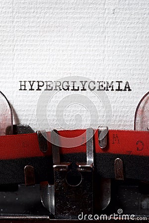 Hyperglycemia concept view Stock Photo