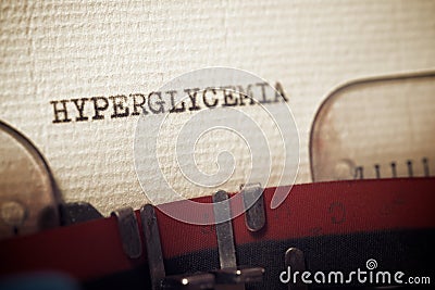 Hyperglycemia concept view Stock Photo