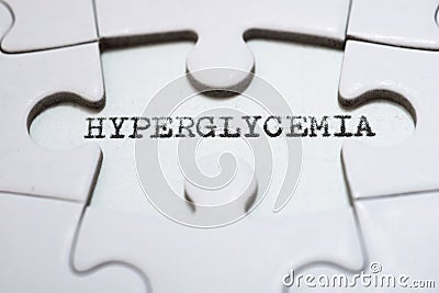 Hyperglycemia concept view Stock Photo