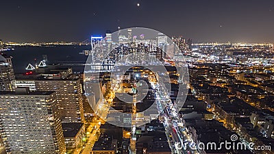 Hyperlapse ночи над Hoboken, NJ Hyperlapse ночи над Hoboken, NJ