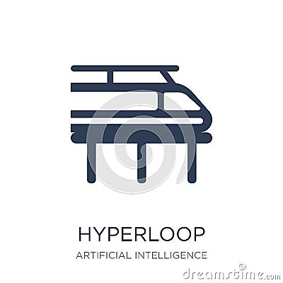 Hyperloop icon. Trendy flat vector Hyperloop icon on white backg Vector Illustration