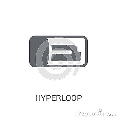 Hyperloop icon. Trendy Hyperloop logo concept on white background from Artificial Intelligence collection Vector Illustration