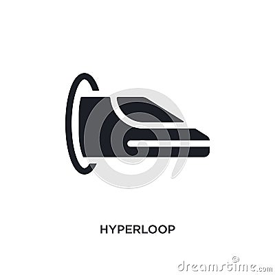 hyperloop isolated icon. simple element illustration from artificial intellegence concept icons. hyperloop editable logo sign Vector Illustration