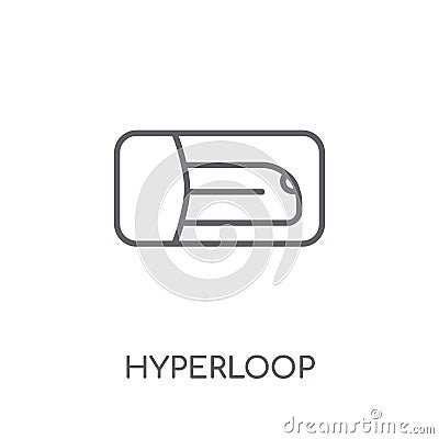 Hyperloop linear icon. Modern outline Hyperloop logo concept on Vector Illustration