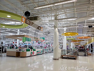 Hypermarket, Tesco Lotus in Thailand Editorial Stock Photo