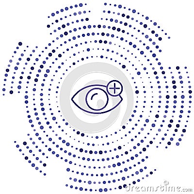 hyperopia vector icon. hyperopia editable stroke. hyperopia linear symbol for use on web and mobile apps, logo, print media. Thin Vector Illustration