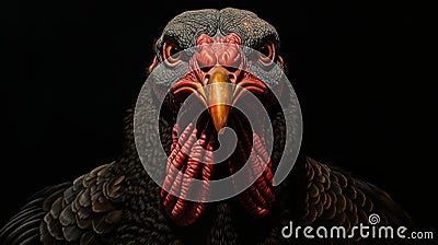 Hyperrealistic Turkey Portrait With Spectacles: Unreal Engine 5 Art Stock Photo