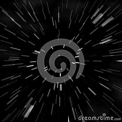 Hyperspace Zoom Blur Stock Photo