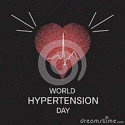 Hypertension awareness poster Cartoon Illustration