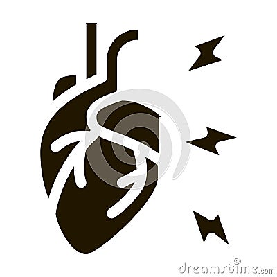hypertension illness icon Vector Glyph Illustration Vector Illustration