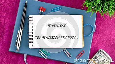 Hypertext transmission protocol serves as a fundamental framework for facilitating communication and information Stock Photo