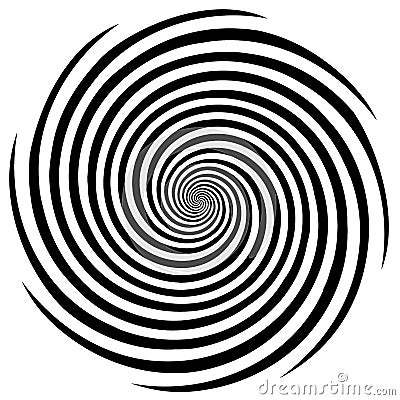 Hypnosis Spiral Design Pattern Vector Illustration