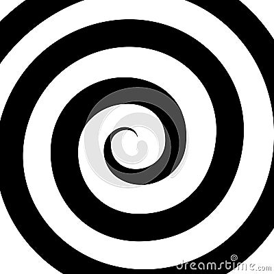 Hypnosis Spiral Pattern. Optical illusion. Vector Vector Illustration