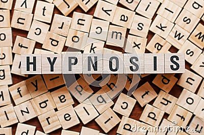 Hypnosis word concept Stock Photo