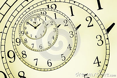 Hypnotic Clock Stock Photo