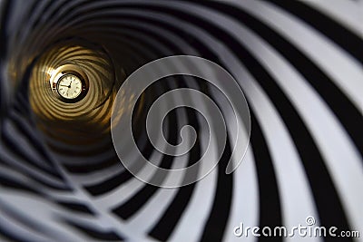 Hypnotic clocks Stock Photo