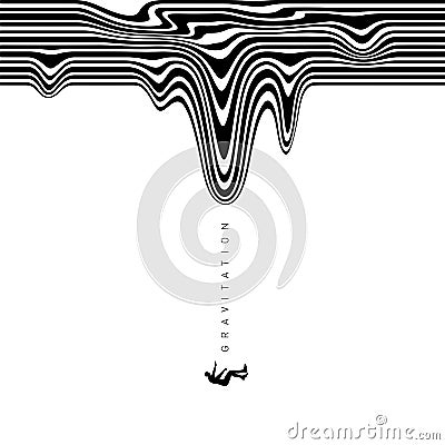 Hypnotic optical vector illustration Vector Illustration
