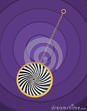 Hypnotic pendulum Vector Illustration