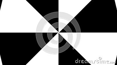 Hypnotic Rhythmic Movement Black And White triangles Stock Photo